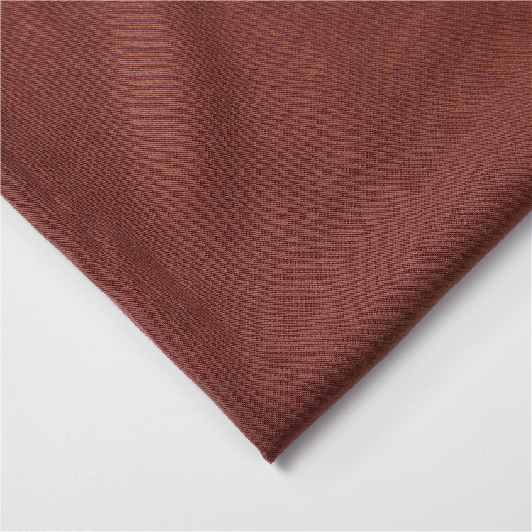 Fabricante de color de tela de mezcla de algodón de color sólido blando falda tejida de alta calidad de tela de tela de mujer de alta calidad de la marca