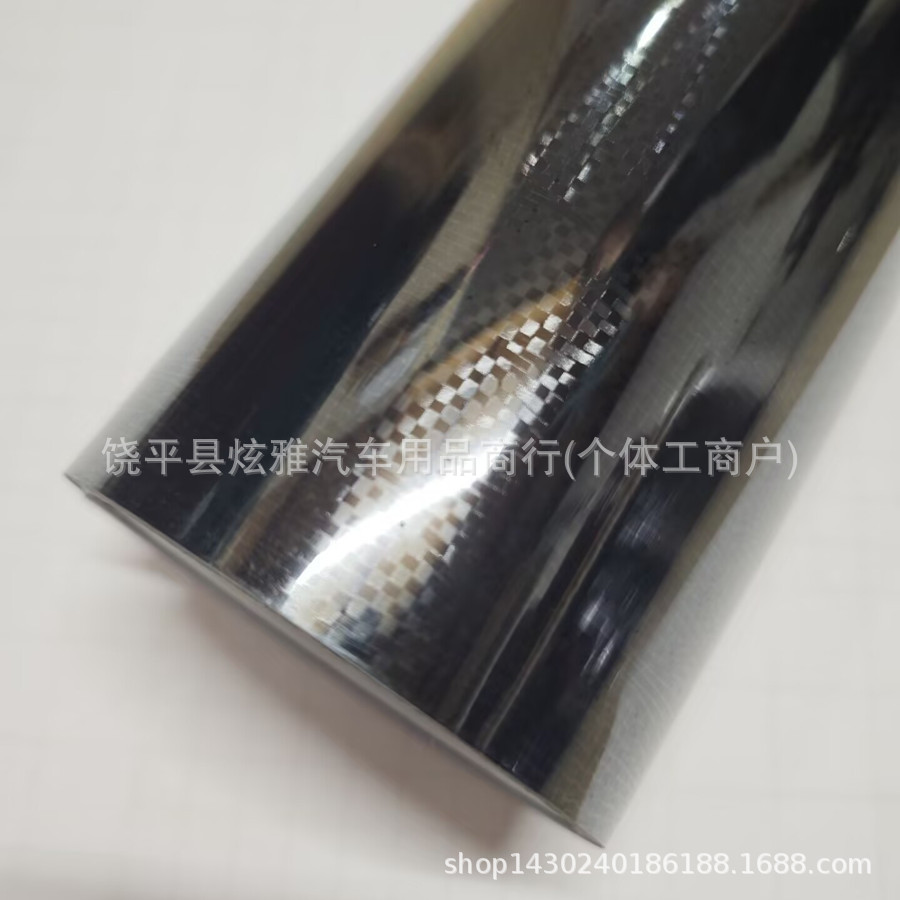Car Color-Changing Film, Glossy Pet Diamond-Shaped Honeycomb Carbon Fiber Film, Hexagonal Black Car Body Sticker, Pet Forged Honeycomb Film