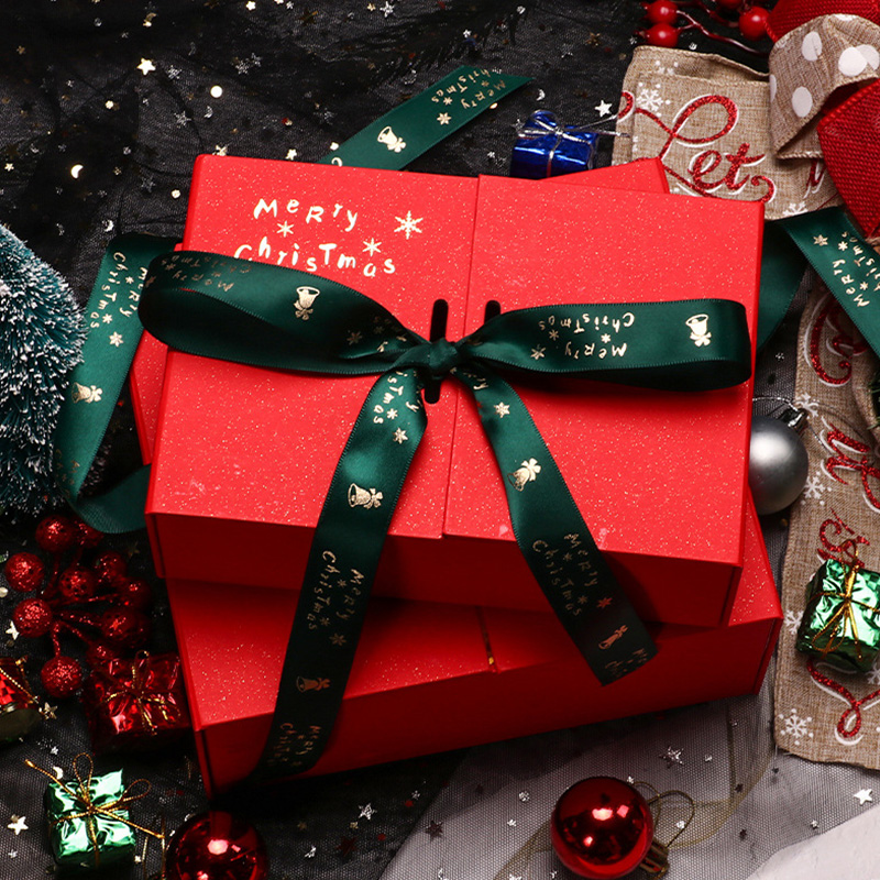 Caja de regalo de Navidad Caja de regalo grande Caja vacía Caja de regalo de Nochebuena Caja de embalaje de regalos de Navidad