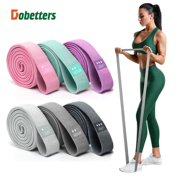 Supply strength training tension fitness elastic band 4cm exercise stretch band yoga long knitted resistance band