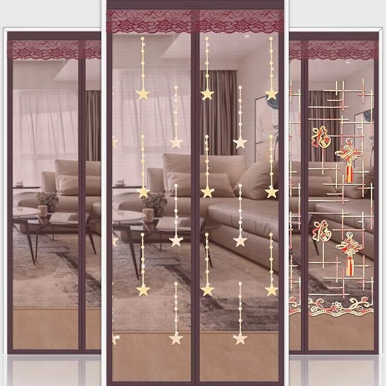 Magnetic Mosquito Net Door Curtain, Self-Adhesive, Dense Mesh, No-Drill Installation, Windproof, for Home Use Magnetic Mosquito Net Door Curtain, Self-Adhesive, Dense Mesh, No-Drill Installation, Windproof, for Home Use