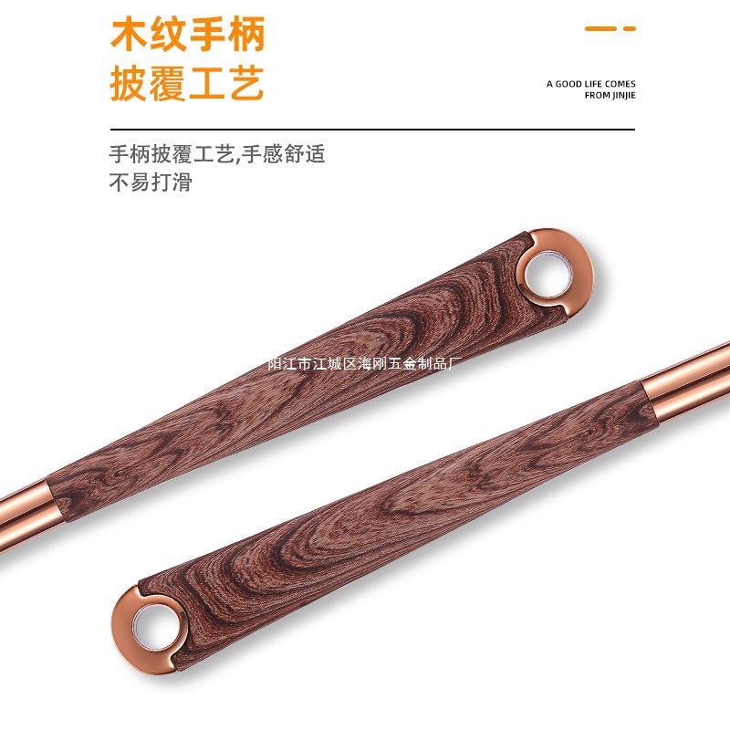 Kit de cocina de silicona de madera 10 piezas de barril de almacenamiento antiadherente resistente a altas temperaturas Kit de cocina doméstica de silicona