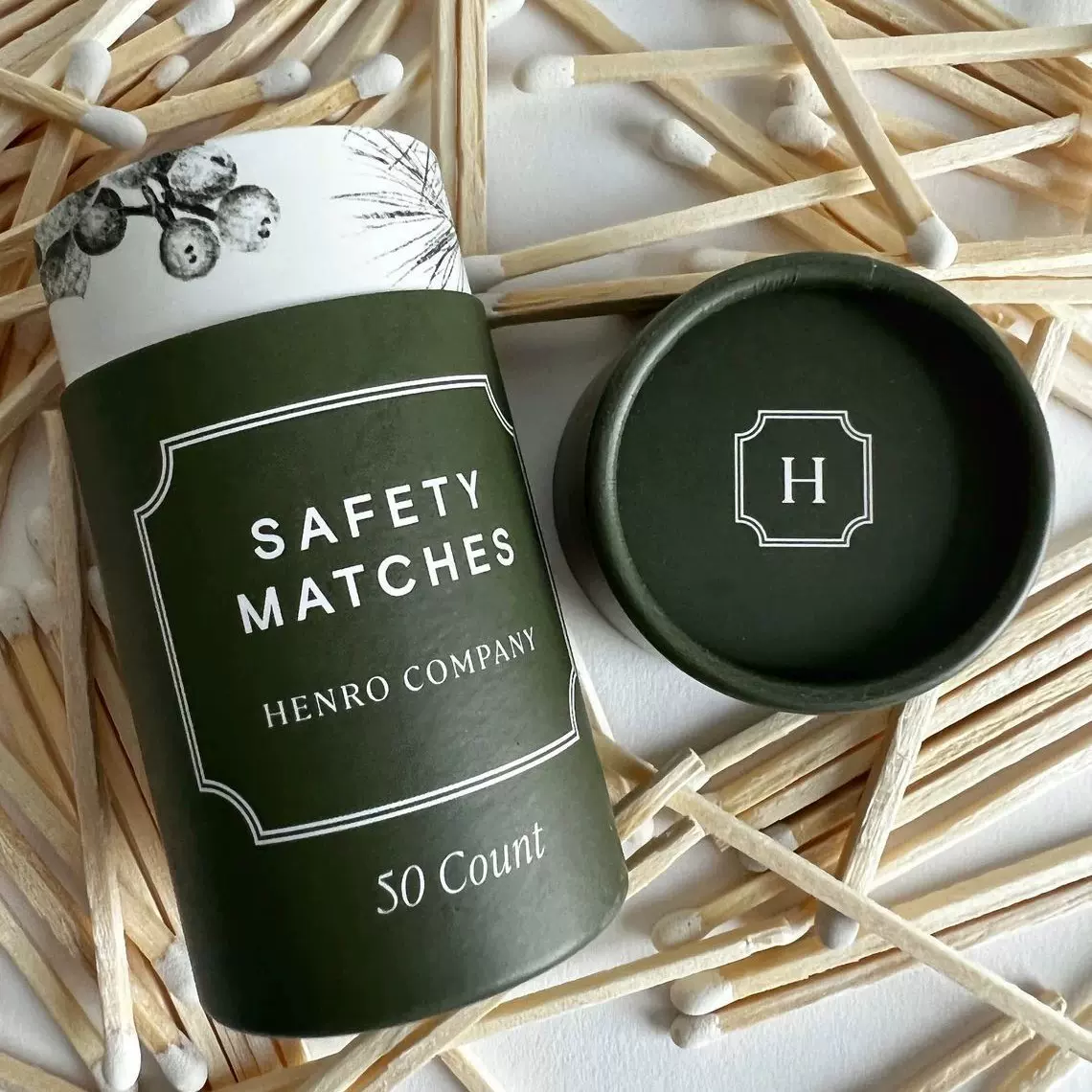 老式火柴创意圆筒广告火柴香薰蜡烛点火工具定制logo一次性火柴