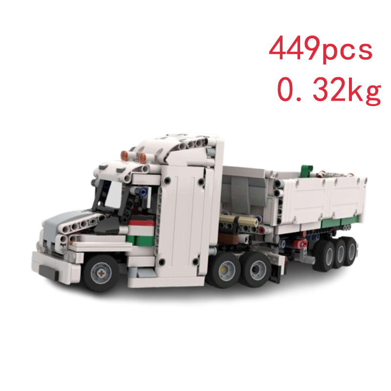Cross-border Hot-selling In-stock MOC-193258 Small-piece Assembly Building Block Toy Truck DIY Gift Model Ornament_voghion.com