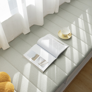✅ 2025 New Simple Cream Style Removable and Washable Teddy Velvet Balcony Bay Window Mat Window Sill Mat Customized for All Seasons