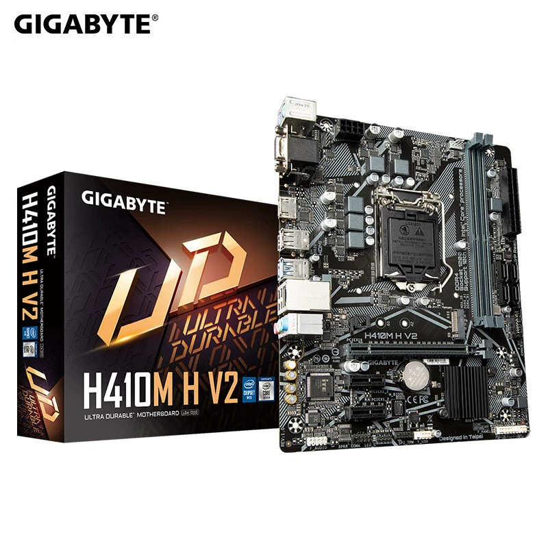 Совместимо с Intel Gigabyte H410M H V2 для поддержки 10-го поколения процессоров, сокет LGA1200