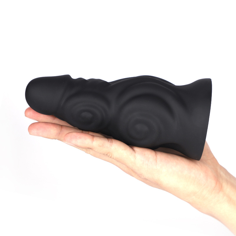 Super gran huevo de silicona líquida conjunto suave anal expansor de forma especial plug anal pene grande SM camarada productos adultos del sexo