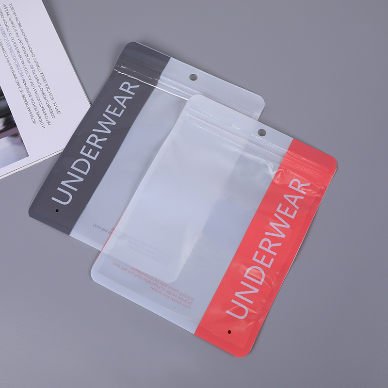 Bolsa de embalaje de ropa interior necesidades diarias embalaje de ropa bolsa ziplock bolsa de embalaje compuesto transparente de estilo múltiple suministro directo de fábrica