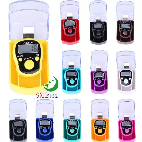 厂家直销 带灯手指戒指计数器.LED夜光手动计数器1040带灯盒装