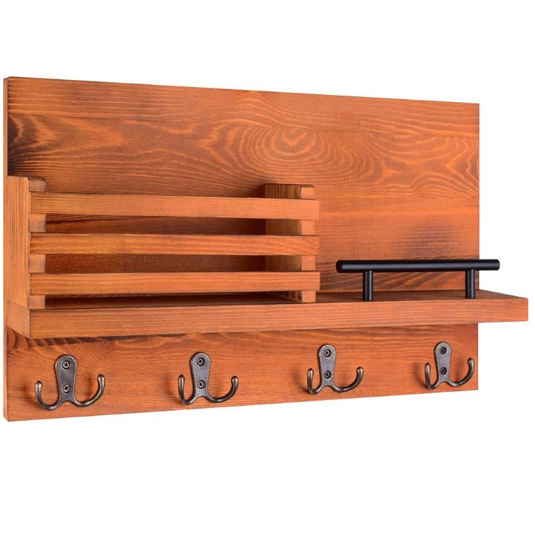 Amazon sala de estar colgante de madera pared colgante de pared estante de almacenamiento colgante de llaves de puerta de entrada marco de madera