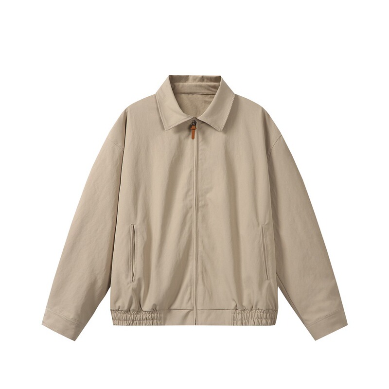 YANSANXIA春秋新款时尚潮牌宽松翻领教练夹克男工装外套衣服JK602|undefined
