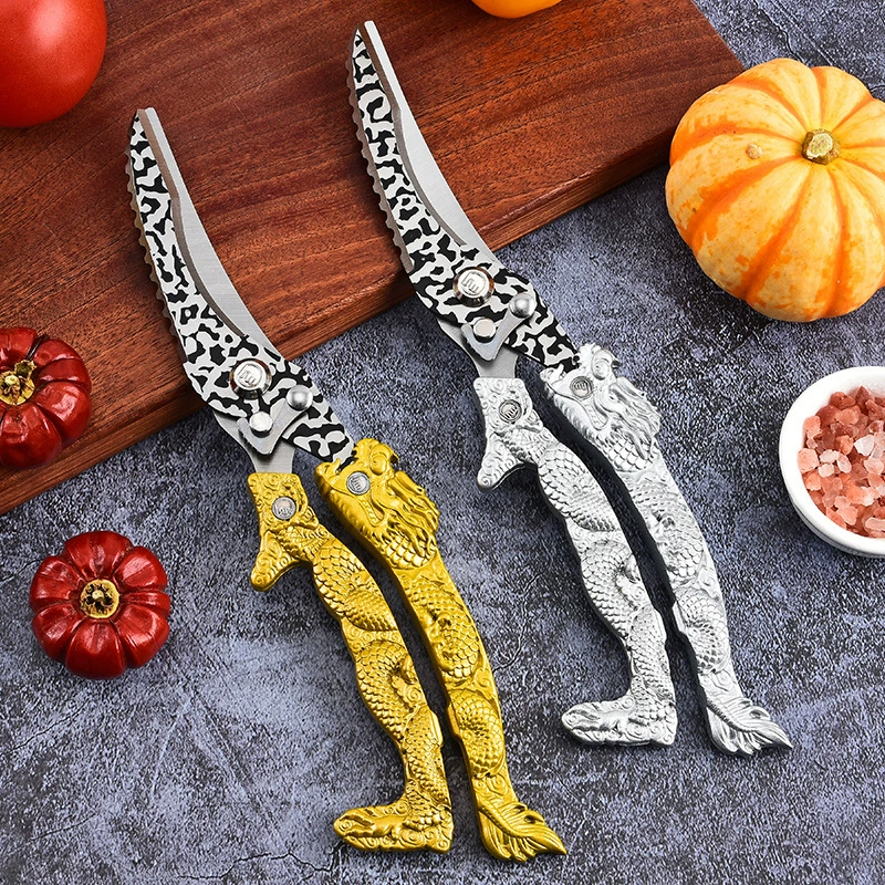 Многофункциональные ножницы для куриных костей из нержавеющей стали, бытовые кухонные ножницы для резки готовых блюд, морепродуктов, барбекю, кухонный инструмент.