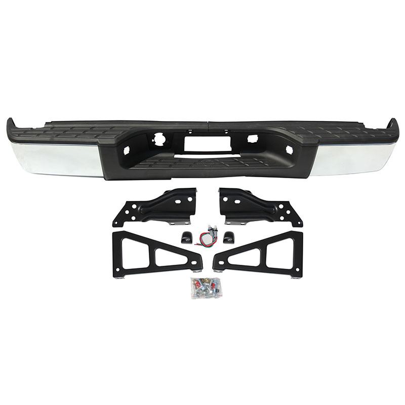 Aplicable a Chevrolet 08 - 13 Silverado parachoques traseros Solode original galvanizado sin agujeros
