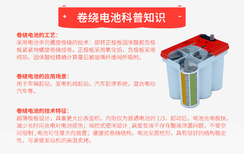 Shuangdeng Coiled Battery 6-Spb-75 Maintenance-Free Start-Stop Battery 12V80Ah Dual-Purpose for Automotive and Industrial Use
