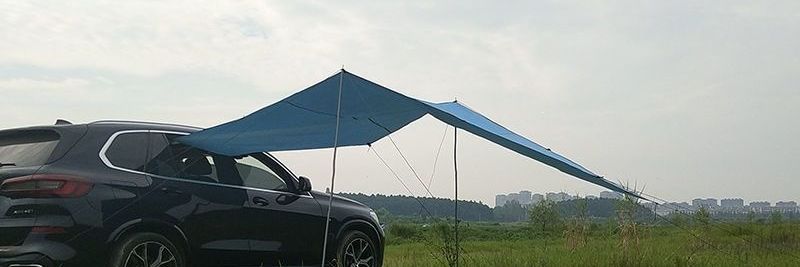 Rainproof and sunproof car side tent, outdoor camping tent for cars, SUV side tent, camping canopy