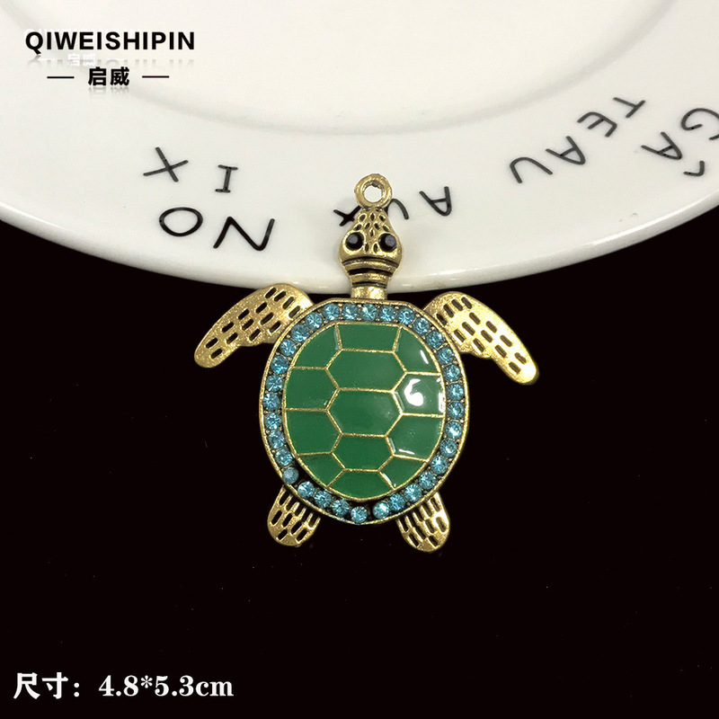 启威新款动物乌龟青蛙配饰 包包汽载出风口钥匙扣配件 合金配件|undefined
