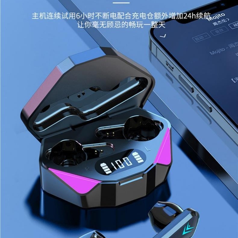 新款电竞游戏蓝牙耳机高品质真无线运动降噪适用华为oppo苹果vivo