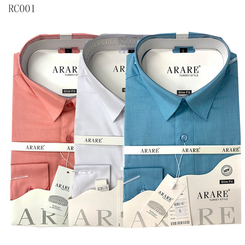 Men's Clothing Long Sleeve Cotton Shirt White Wrinkle Free Spring Business Casual Regular Fit Summer Versatile Elegant Shirt_viptrois.com