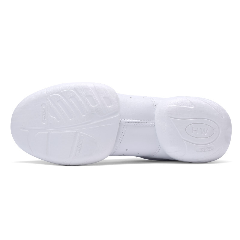 Grupo competitivo aeróbicos zapatos blancos zapatos de fitness deportes porristas zapatos de entrenamiento de las mujeres zapatos de competencia de fondo suave niños