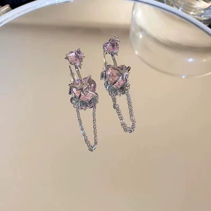 Брендовые серьги, 2 карата, стиль легкой роскоши