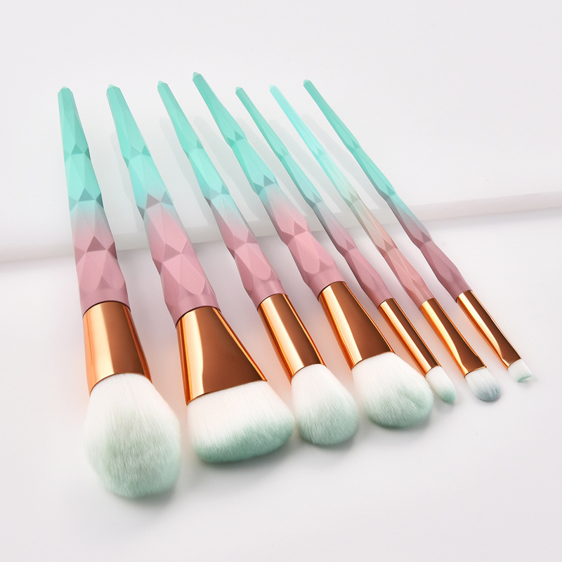 Simple Style Artificial Fiber Wooden Handle Plastic Handle Makeup Brushes 1 Set display picture 5