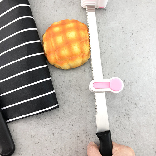 Plastic handle stainless steel bread knife fine teeth coarse teeth flat teeth serrated knife 10 inches 12 inches 14 inches cake knife toast knife