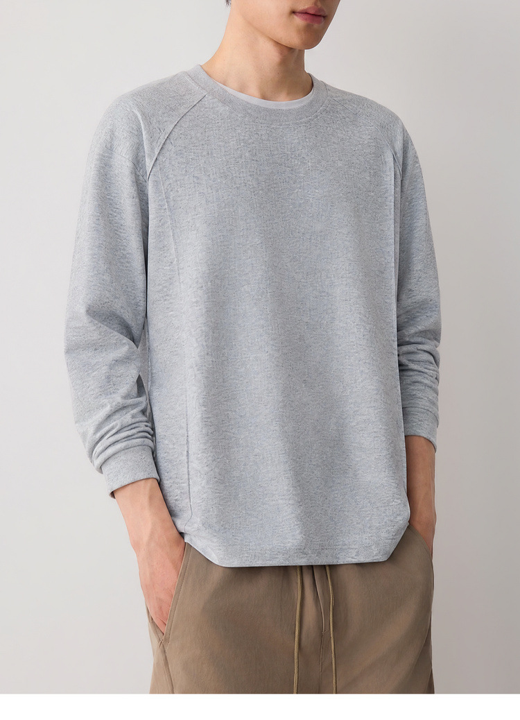 Áo hoodie nam nỉ cao cấp phong cách thông minh, chia cắt lập thể, kiểu dáng đơn giản hiện đại — đen chi tiết 23