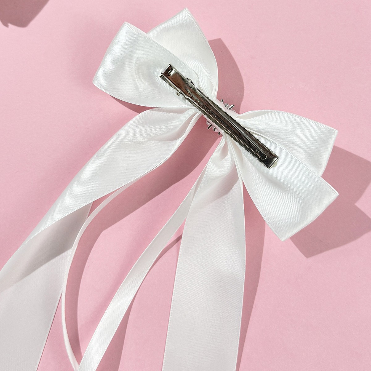 20g Weight Hair Clip Hair Accessories Type 1 Piece Quantity Holiday, Tea Party Occasion Ribbon Material Bow Knot Pattern All Seasons Season Women's Gender Sweet, Simple Style Style Sweet Simple Style Women's Bow Knot Ribbon Hair Clip 4