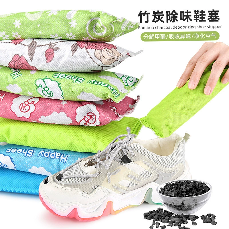 Обувь дезодорированный бамбуковый угольный мешок Высокая температура бамбуковый уголь поглощает влагостойкий и мокрый мешок для удаления влаги 75 г нетканый бамбуковый уголь для обуви