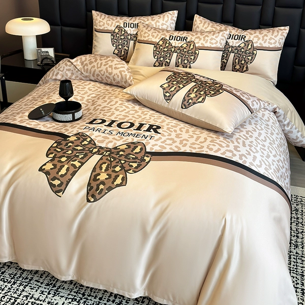 Leopard print coffee [Double-sided ice silk, cool but not ice, silky and naked to sleep in]