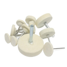 电磨T型羊毛抛光磨头3/6mm柄模具精细羊毛球打磨头羊毛轮打磨机