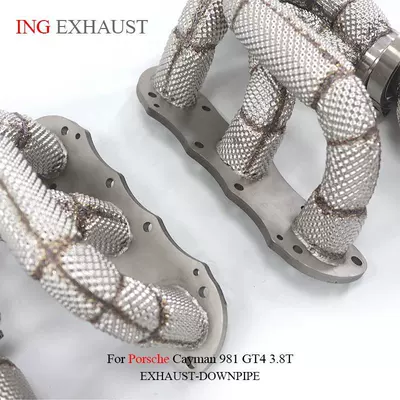 Exhaust pipe 981 GT4 3.8T stainless
