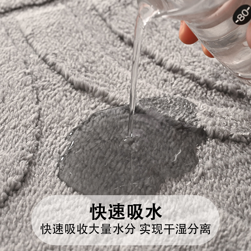 Espuma de memoria engrosada alfombra de puerta transfronteriza alfombra de baño antideslizante alfombra de baño Puerta de baño cocina absorbente alfombra de piso del hogar