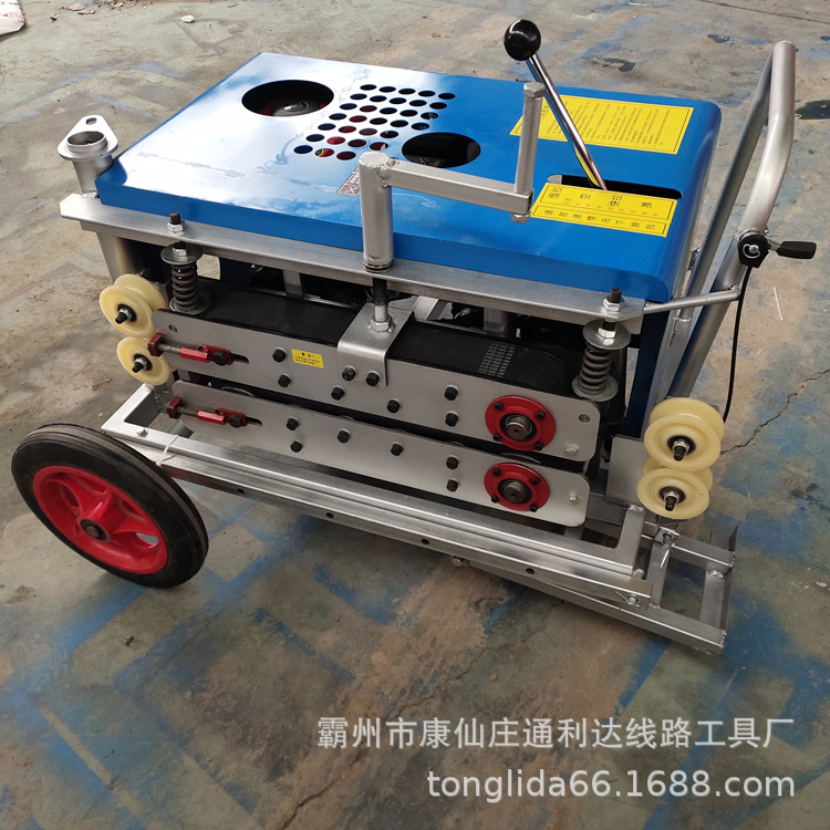 出售光纤光缆牵引机 电启动传送敷设机 皮带传动光缆布线牵引机