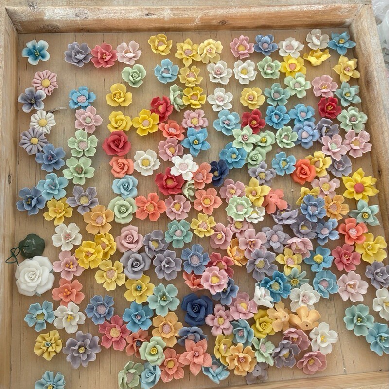 景德镇陶瓷花桌面摆件永生花束创意装饰品接跨境代贴标仿真陶瓷花|undefined