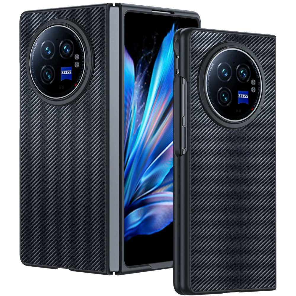Защита корпуса телефона Vivoxfold3Pro: кожаный чехол на магните против падений, ультра‑тонкий чехол из телячьей кожи