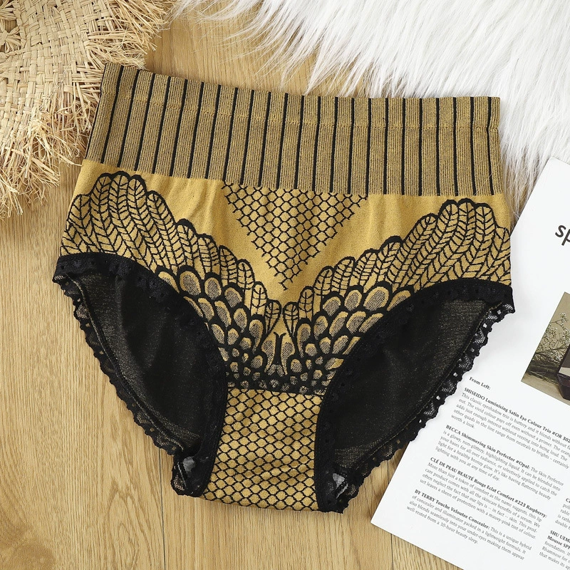 雅佳美 Trousers, lace waist belt, underwear for hips shape correction, high waist, plus size