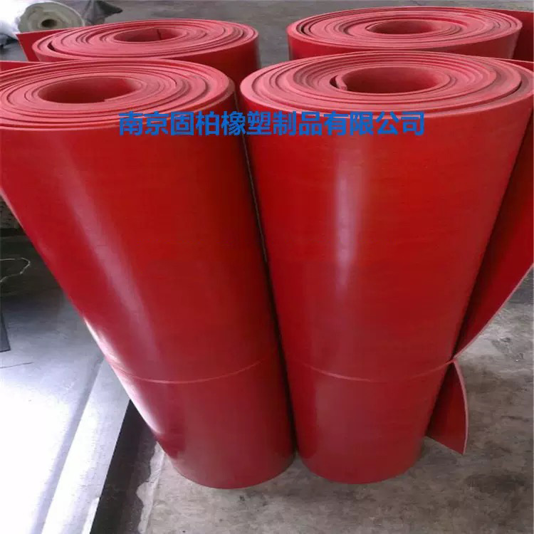 红色橡胶板 细条纹橡胶板 10kv高压配电室绝缘橡胶垫 加布橡胶板