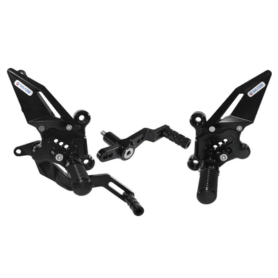 Headlight Cover, Wind Deflector, Motorcycle front windshield - raised-foot-pedal-black
