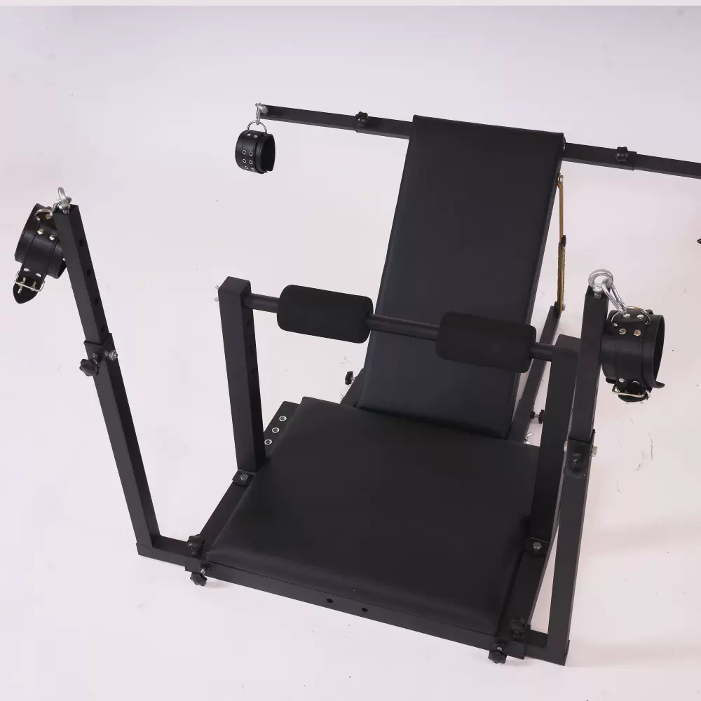 SM强制压腿分腿椅架子拘束捆绑调教束缚分腿情趣性用品道具酒店用