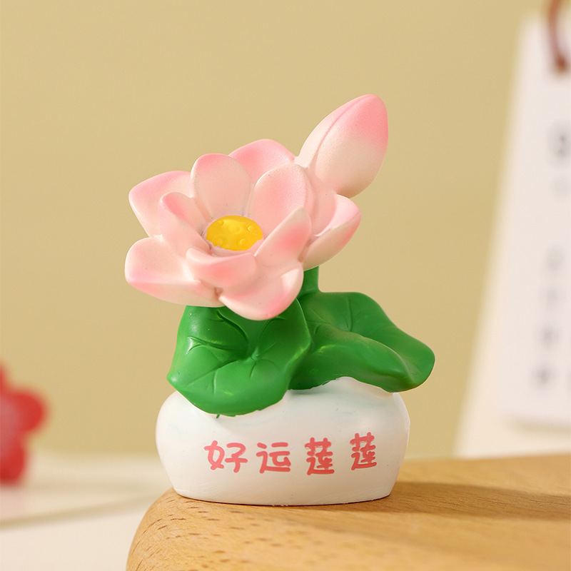 WX029 행운을 빌어요 연꽃 장식품