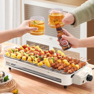 Household Electric Barbecue Grill for Roasting Lamb Skewers, Electric Grill Pan, Skewer Machine, Barbecue Boiler, Electric Grill