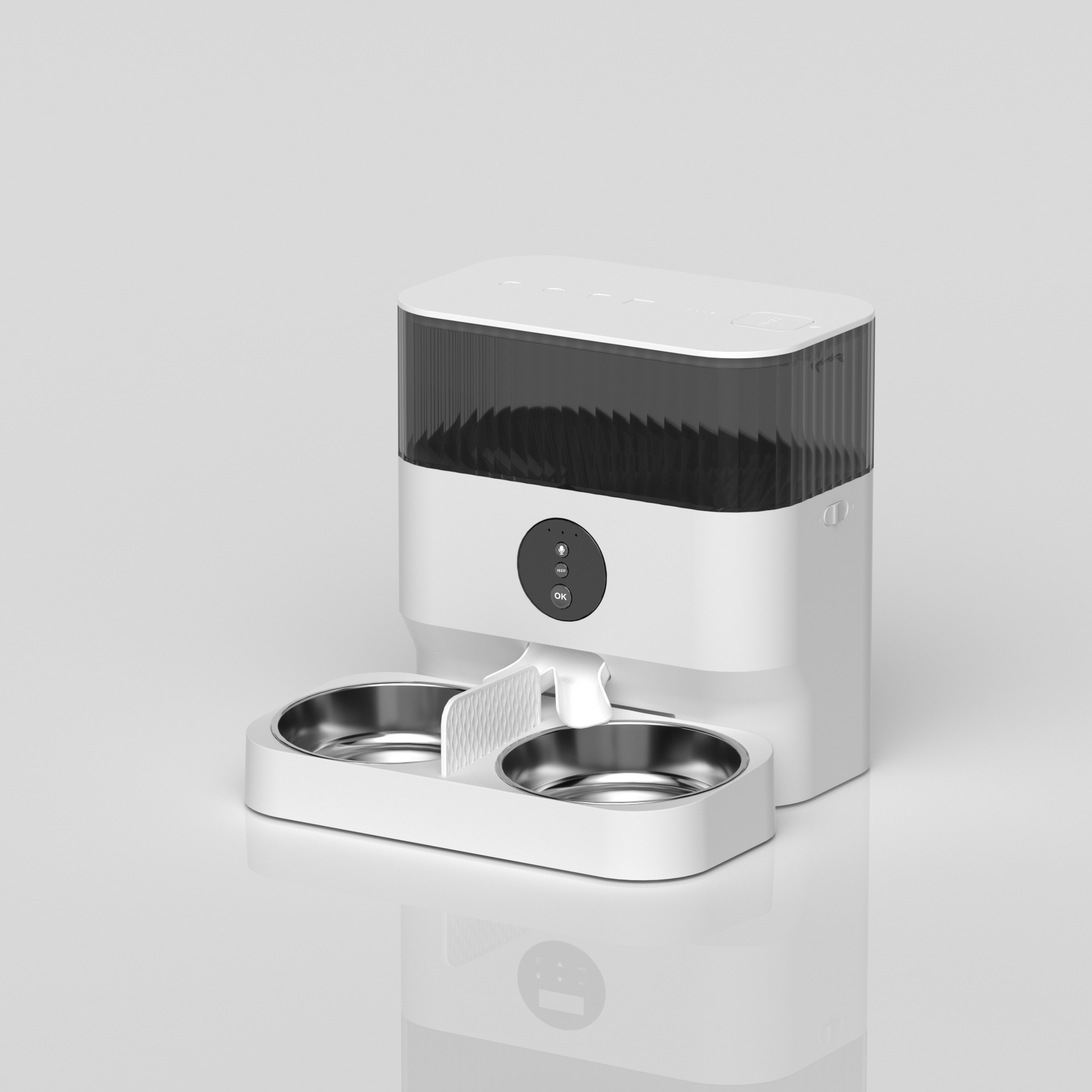Pet feeder smart feeder control timing automatic feeding machine single and double food bowl cat and dog feeder