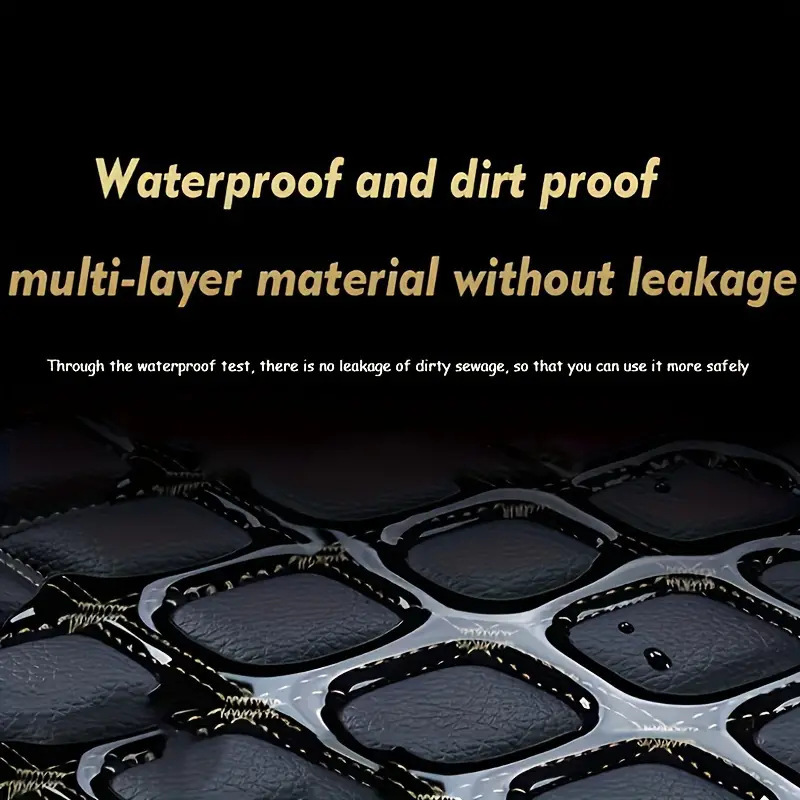 Wholesale and dropshipping of foreign trade car carpets, Amazon cross-border quilted foot mats, right-hand drive PVC universal car floor mats