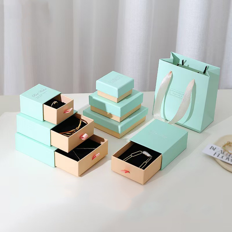 檫银布 首饰盒 戒指盒 项链盒 手镯盒 饰品包装盒 饰品盒 礼盒