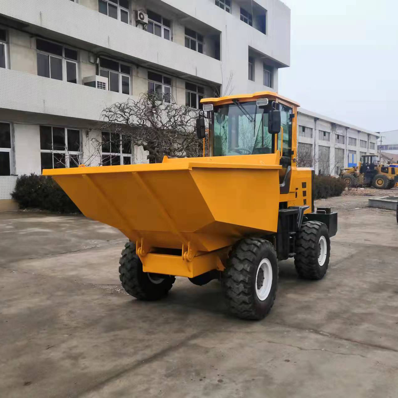 建筑工地柴油前翻斗车 工程前卸式运输车 工地混凝土蹦蹦车