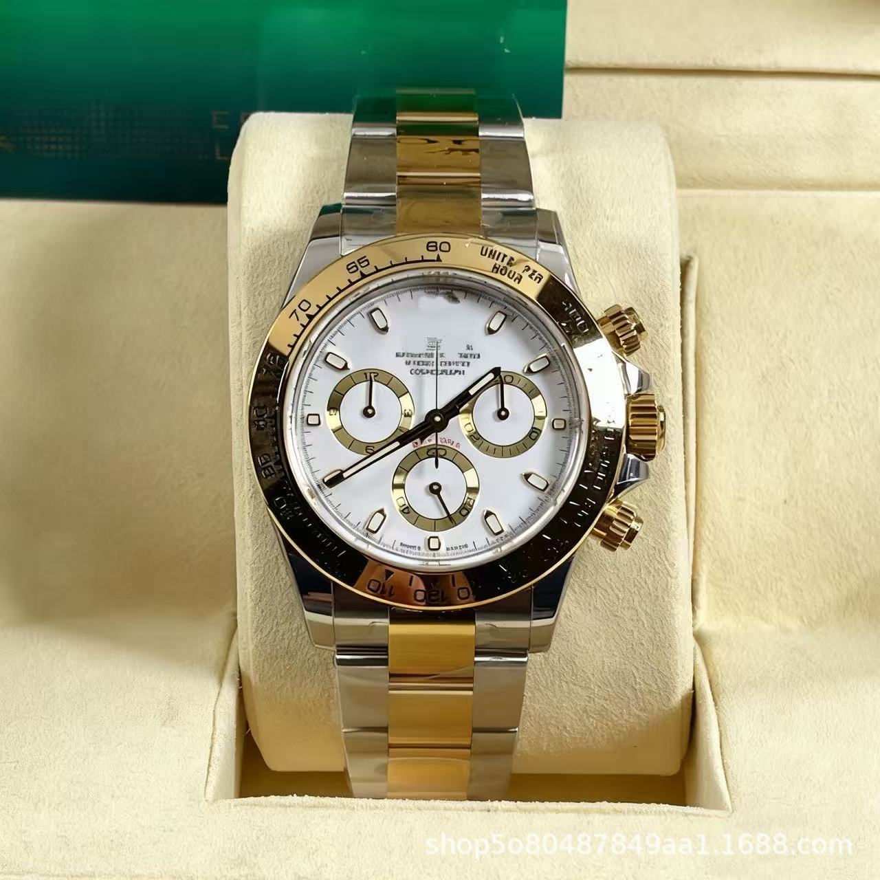 Laojia Cosmic Chronograph Ditona fábrica de relojes limpios Panda Diyu Wenle con el mismo reloj mecánico de acero para hombres