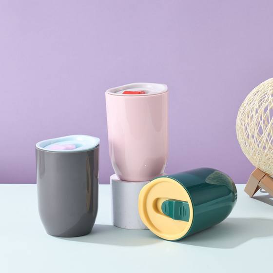 Cross-border High-value Internet-famous Plastic Water Cup 12oz Eggshell Mini Water Cup Simple Household Small Coffee Cup