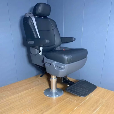 Marine captain's chair, boat captain's Other vehicle seats - black-pneumatic-lift-model