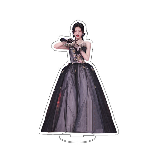 Juyanjie Humanoid Standee Acrylic Double-Sided Sandwich Desk Ornament Honey Orange Merchandise Fan Gift Celebrity Figurine